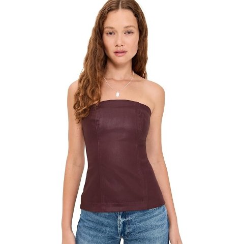  Women s Coated Denim Bustier