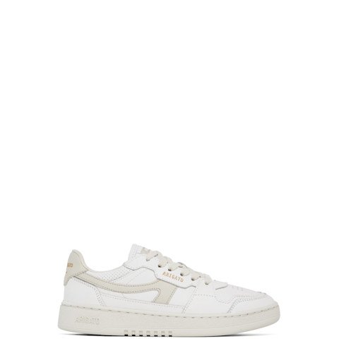 白色米色 Dice-A 皮革帆布运动鞋