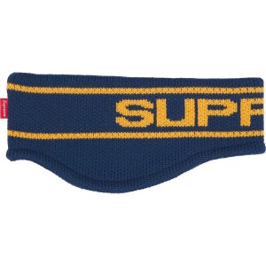 SupremeWool Blend Headband Jacquard Knit Logo