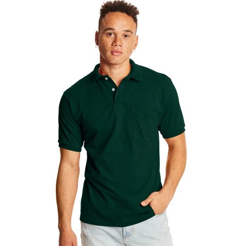Hanes Men s Pocket Polo Shirt O0504 2-Pack