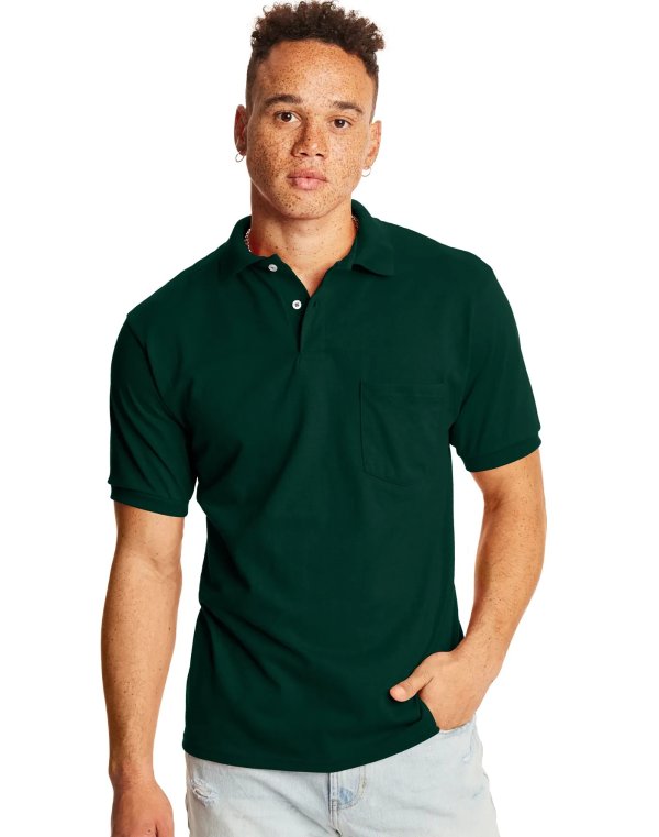  Men's Pocket Polo Shirt O0504 2-Pack