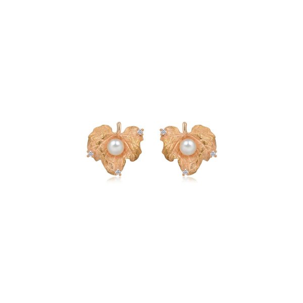 Voyage 18K Rose Gold Freshwater Pearl Earrings