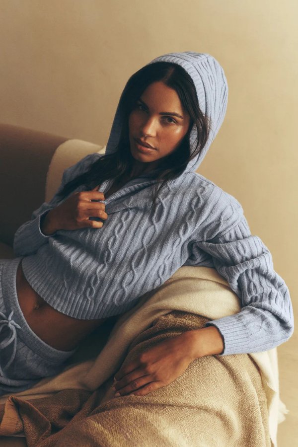 Cable Knit Winter Hoodie