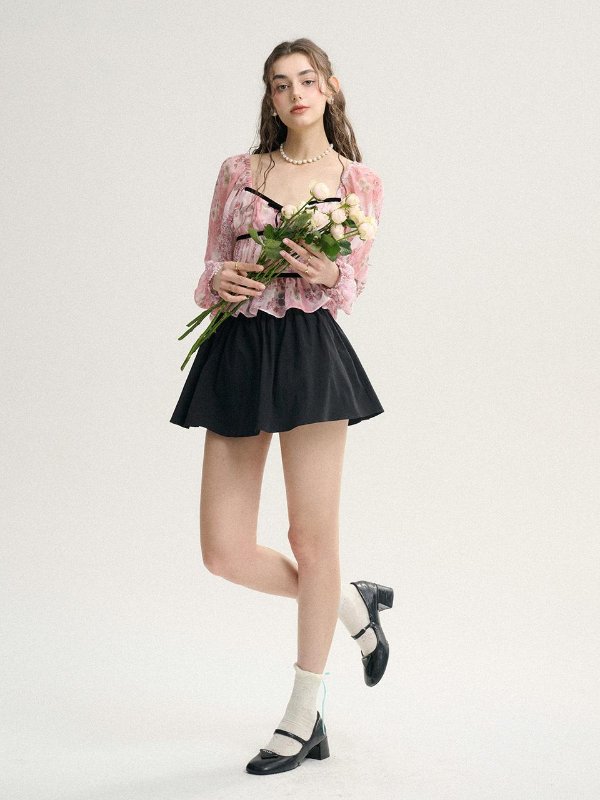 Flare Mini Skirt 黑色