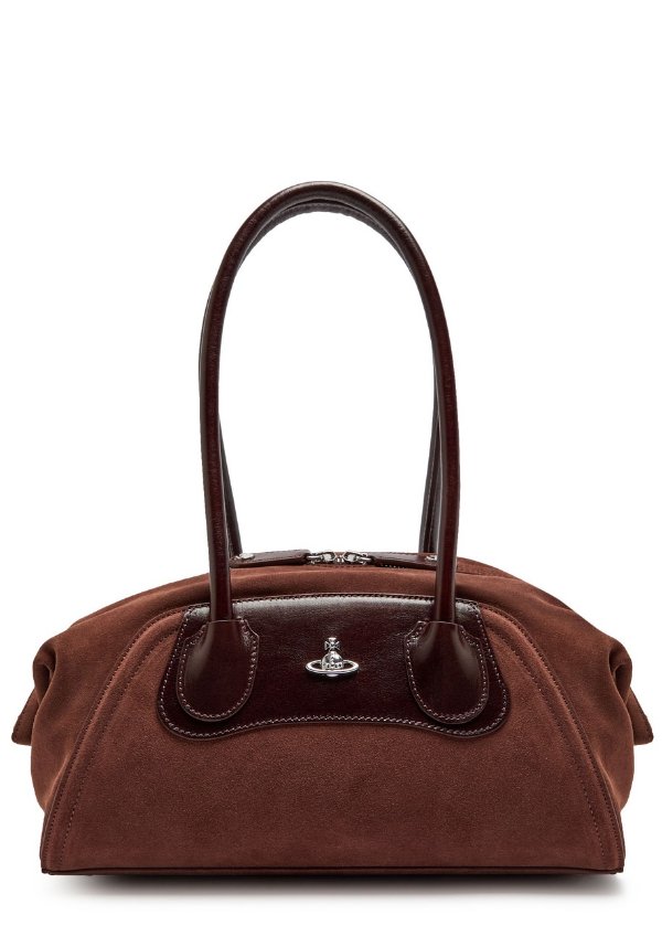 New Season Shirley small suede shoulder bag