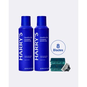 Harry s 剃须刀片+剃须啫喱套装