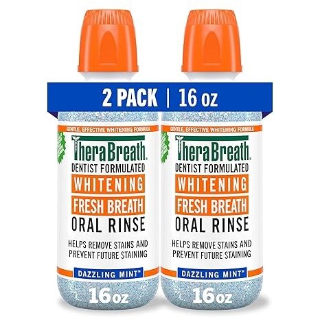 Whitening Mouthwash, Dazzling Mint, Dentist Formulated, 16 Fl Oz (2-Pack)