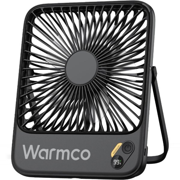 Warmco 10000mAh Portable Travel Fan 7-inch