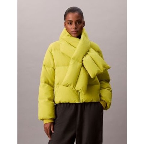 Calvin KleinShort Puffer Jacket with Scarf
