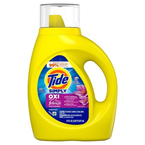 Tide$5/2瓶Simply Plus Oxi 2合1洗衣液 31 OZ