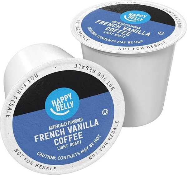 Light Roast Coffee Pods, French Vanilla Flavored 100 count