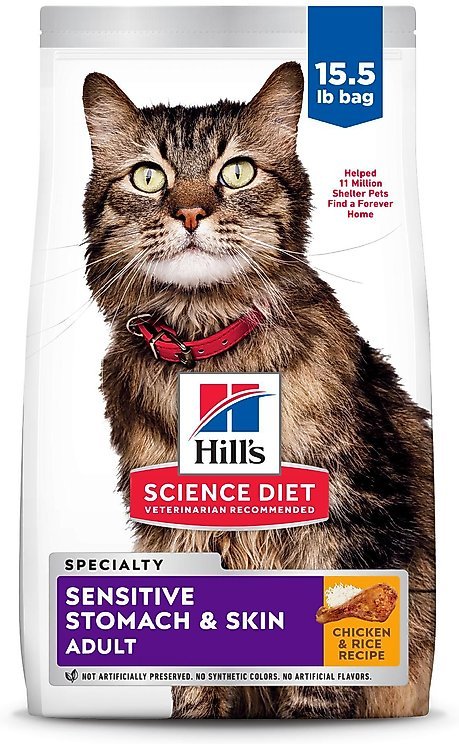Adult Sensitive Stomach & Skin Dry Cat Food