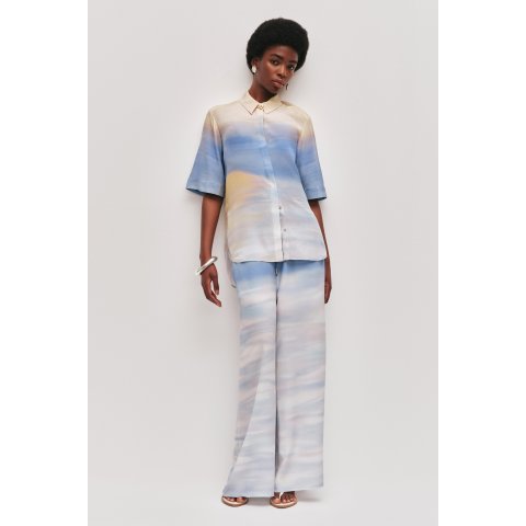 Women s Silk Pants High-Waisted