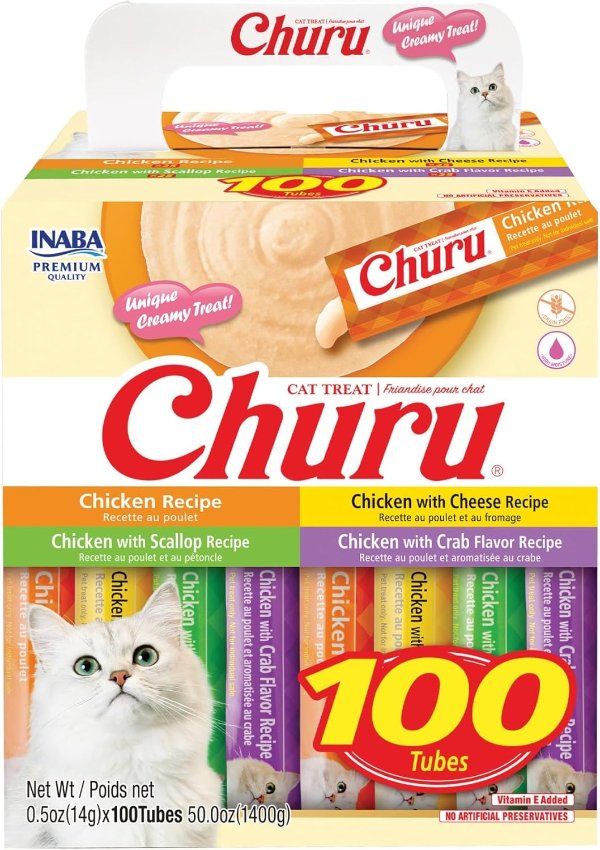  Churu Cat Treats Chicken Variety 100 Tubes