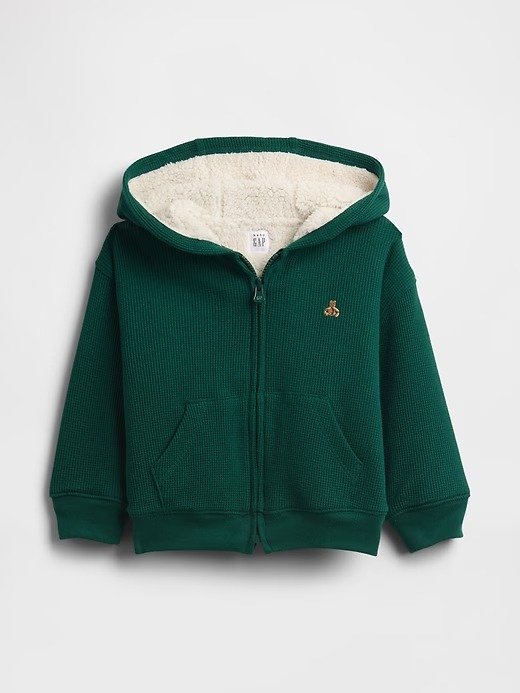 Baby Toddler Sherpa-Lined Zip Hoodie