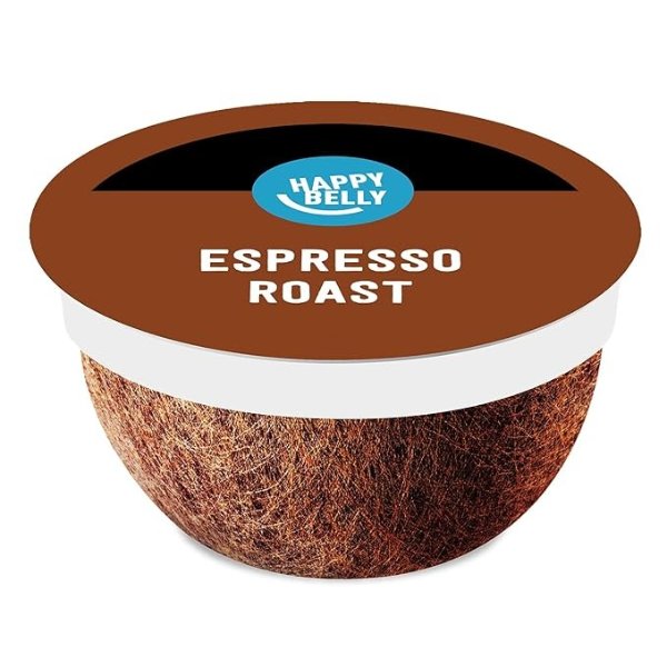 Happy Belly Espresso Roast Coffee Pods Dark Roast 96 Count