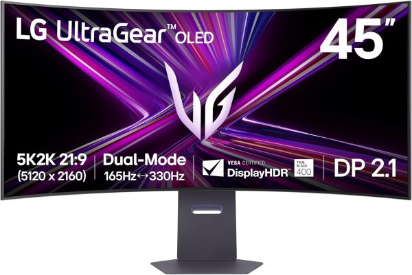 LG 45GX950A-B OLED Curved Gaming Monitor 5K2K 165Hz