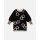 Long Sleeve Knit Dress Black with Stars