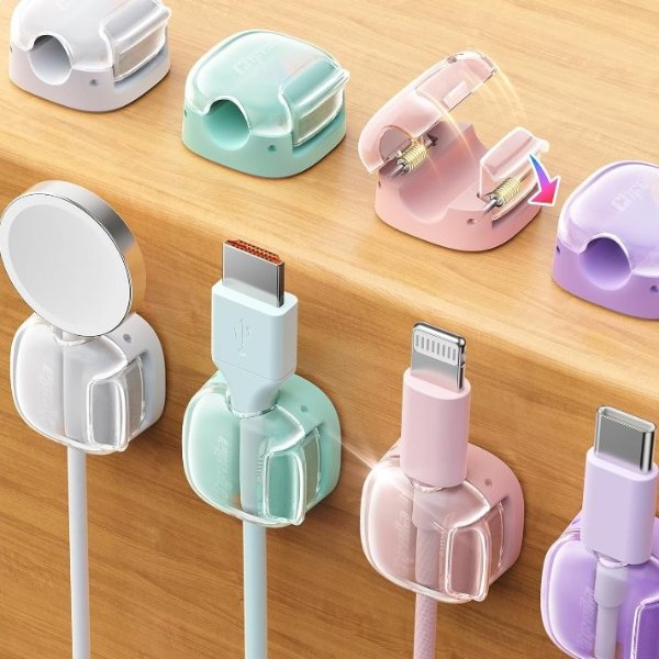 Chfeila 双弹簧粘性理线夹 8个