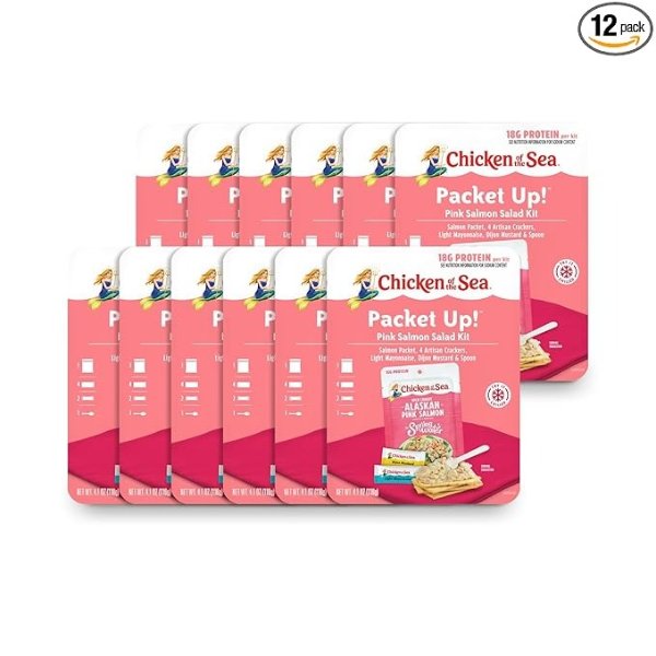 Chicken of the Sea Pink Salmon Salad Kit 4.1 oz 12 Pack