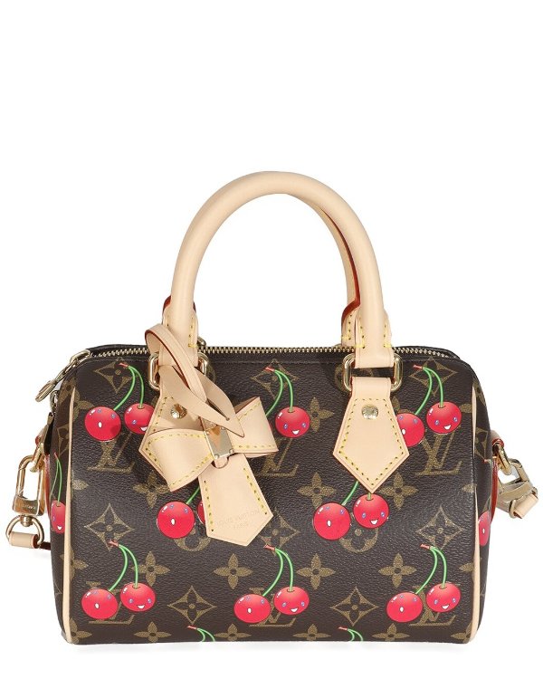  Speedy Bandouliere 20 Brown Red Canvas