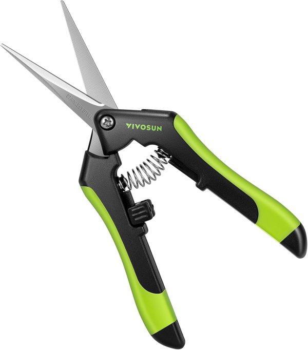 VIVOSUN Gardening Scissors Stainless Steel 6.5 Inch
