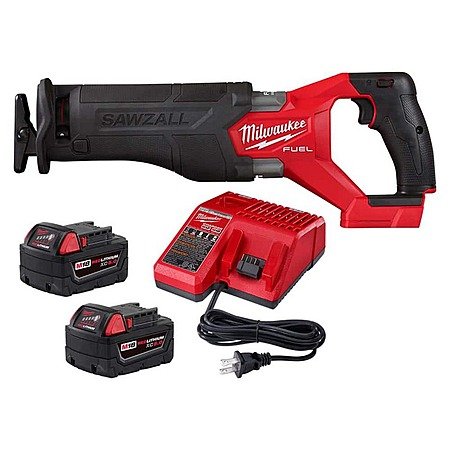  M18 Fuel 18V Brushless Saw with 2x 5.0Ah Batteries