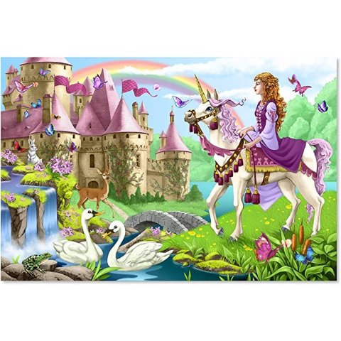 Melissa and DougMelissa & Doug Fairy Tale Castle Jumbo Jigsaw Floor Puzzle (48 pcs, 2 x 3 feet)