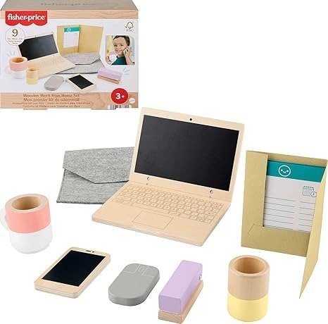 Fisher-Price Wooden Office Playset 9-Piece