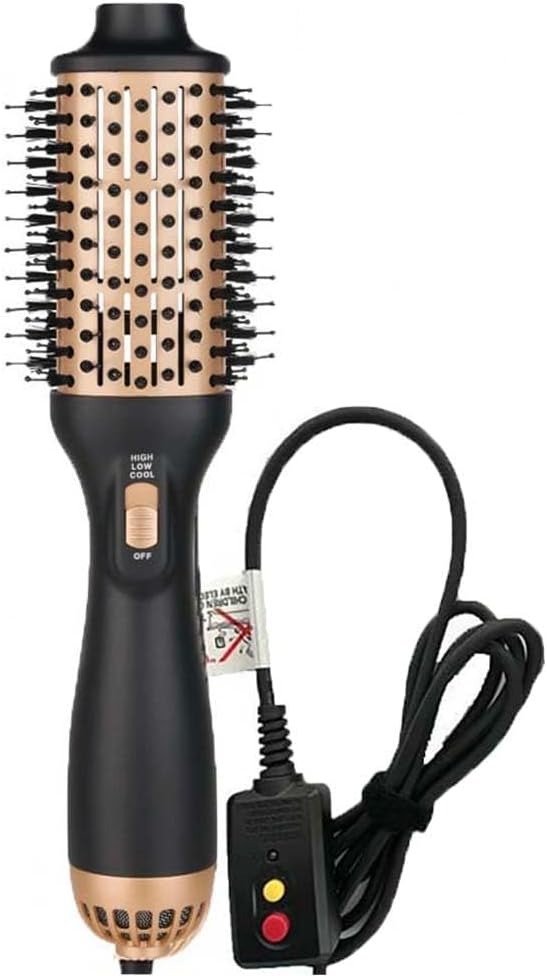 4 in 1 Ceramic Titanium Hair Dryer Brush Golden Medium
