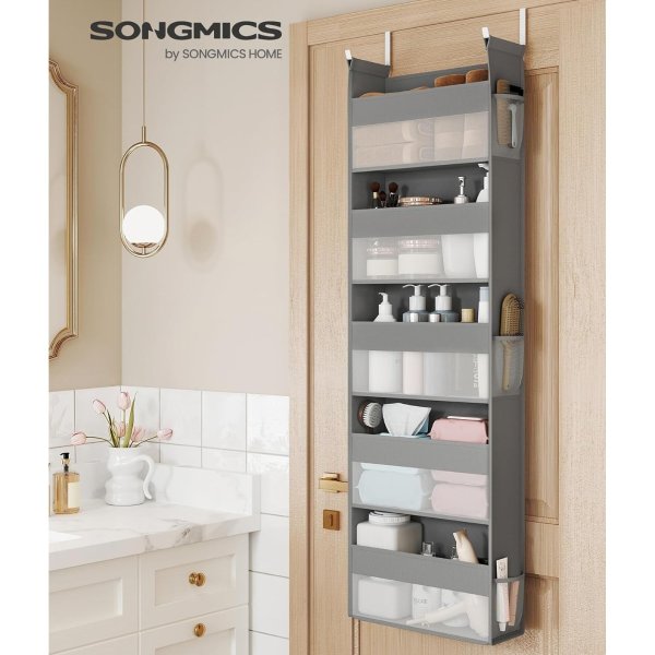 SONGMICS Over The Door Organizers, Set of 2