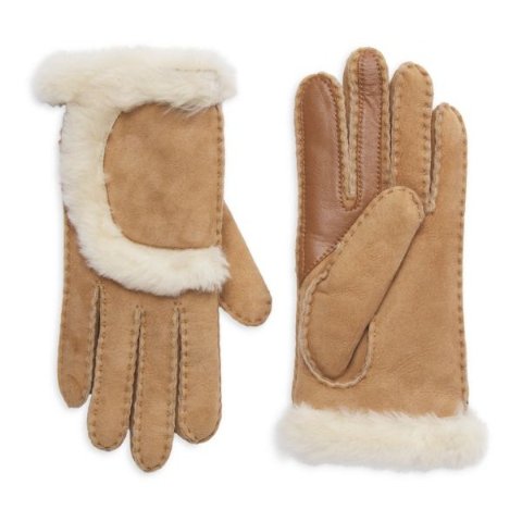 UGGSheepskin Exposed Seam Gloves