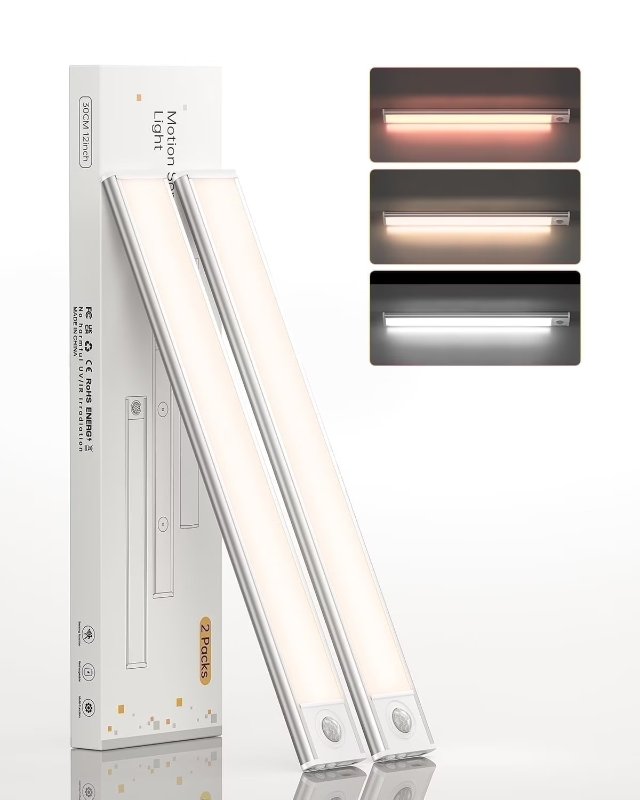 12英寸感应灯 81LED 三色调光 2件