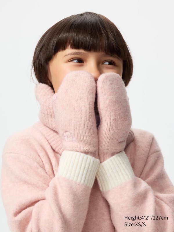 KAWS HEATTECH 儿童针织手套，多色选