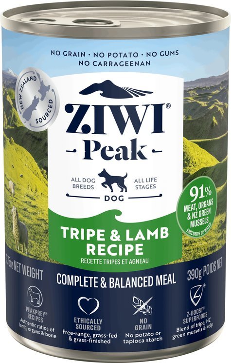 ZIWI Peak Tripe & Lamb Canned Dog Food 13.75oz 12-Pack