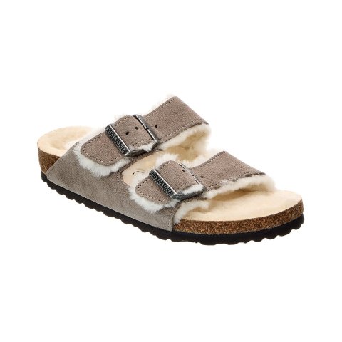 BirkenstockArizona 窄型磨砂皮毛凉鞋