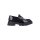 Carter Chunky Heel Black Leather Loafer