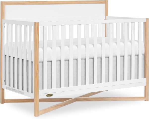 Dream On Me Owen Baby Crib Vintage White Oak