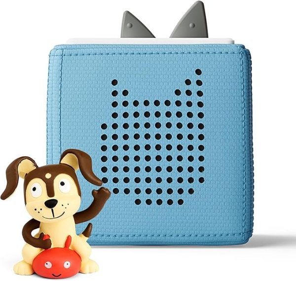 Toniebox Audio Player Starter Set with Playtime Puppy - Listen, Learn, and Play with One Huggable Little Box - Light Blue