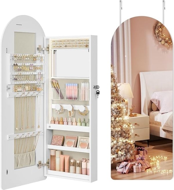 Jewelry Cabinet UJJC020W01 LED Mirror 42.5 Inch