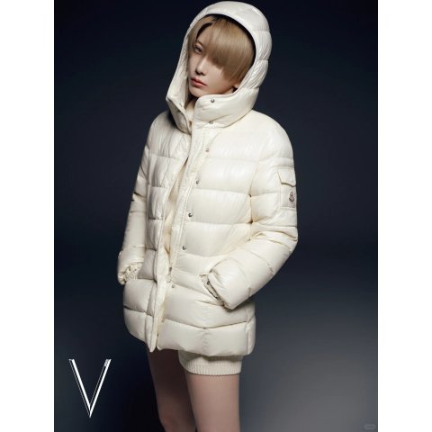 Moncler白色官网没货Barante 羽绒服 刘忻同款