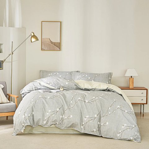 Aurelia Cotton Bedskirt Duvet Set