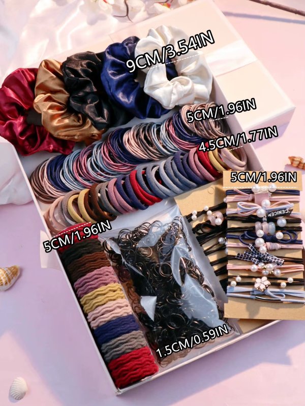 1085PCS Dark Hair Accessories Set for Women