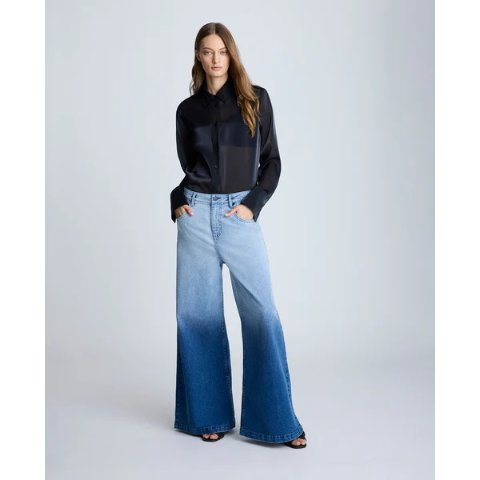 GRADIENT JJ WASH 渐变色阔腿牛仔裤