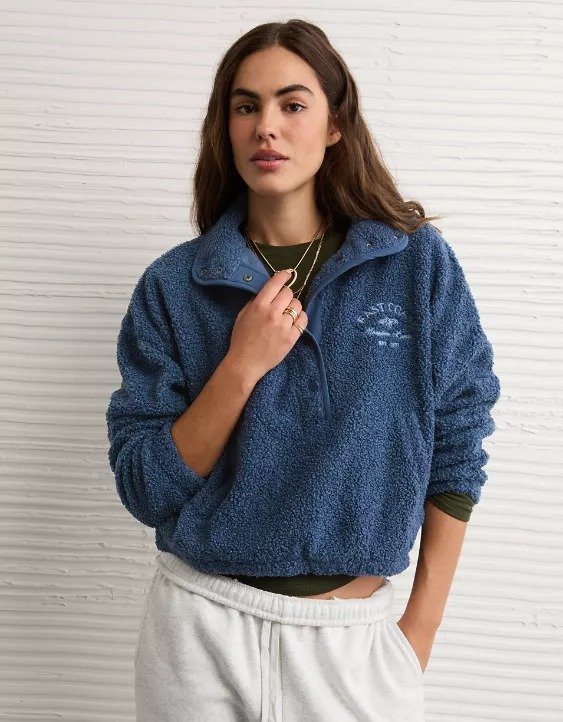 AE Sherpa Fleece Graphic Sweatshirt