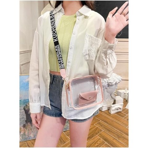 Clear Crossbody Bag 2 in 1