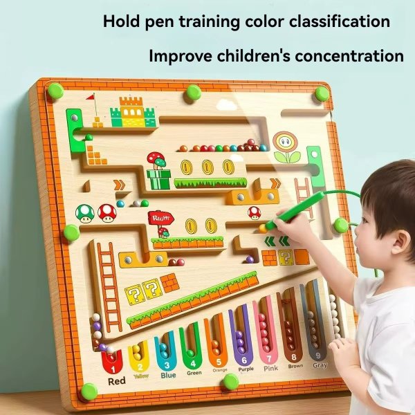 Magnetic Maze Ball Early Education Toy for Children