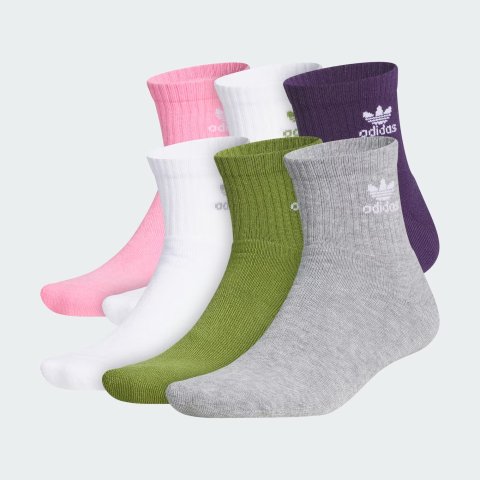 Trefoil Quarter Socks 6 Pairs