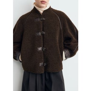 Mango 羔羊毛感可翻转夹克