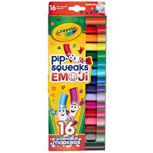 Crayola Pip Squeaks 洗刷水彩笔 16色